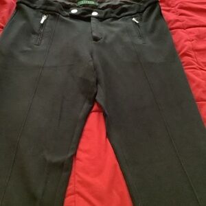 Ralph Lauren Black Straight Leg Pants